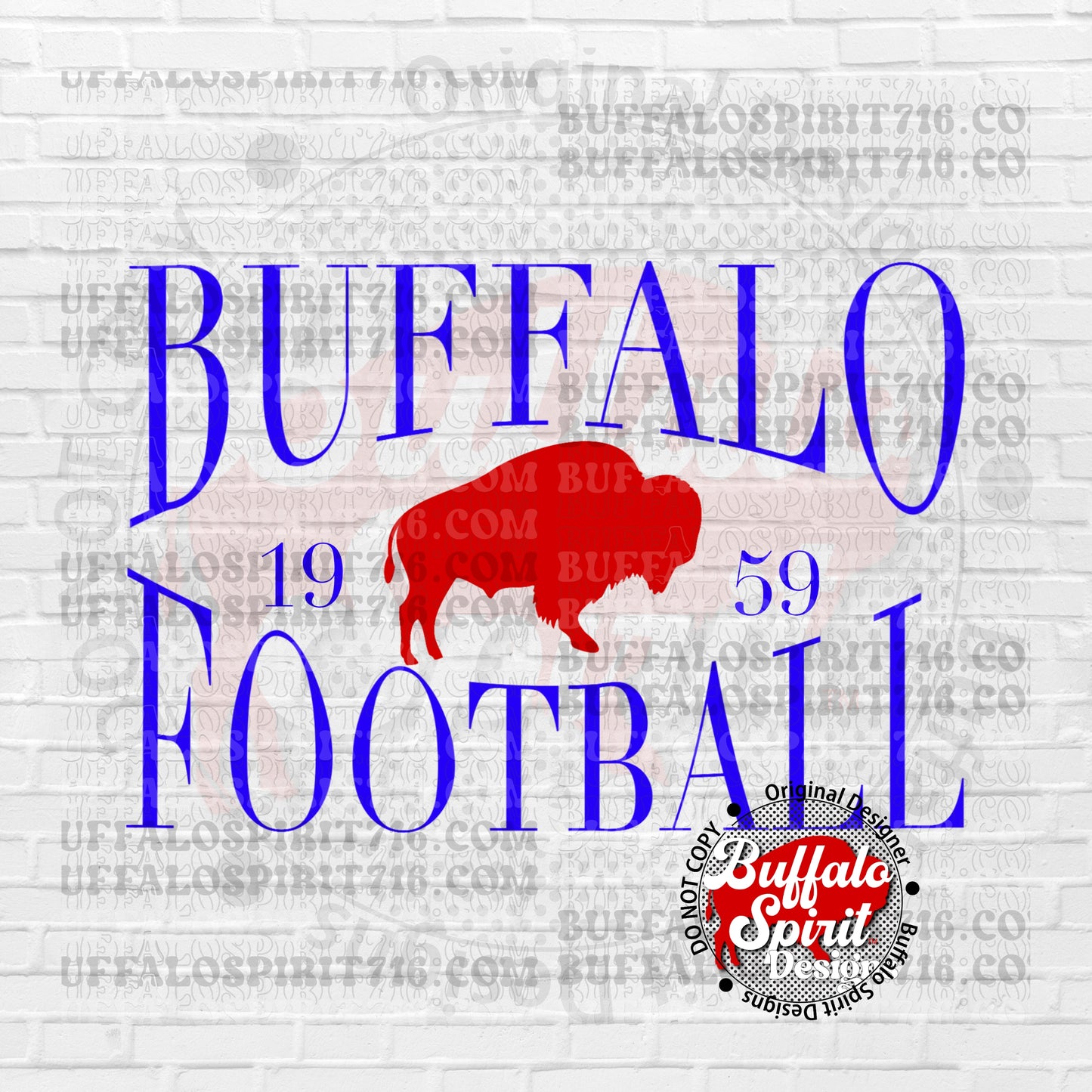 Buffalo Football Vintage Look *Adult Shirt*