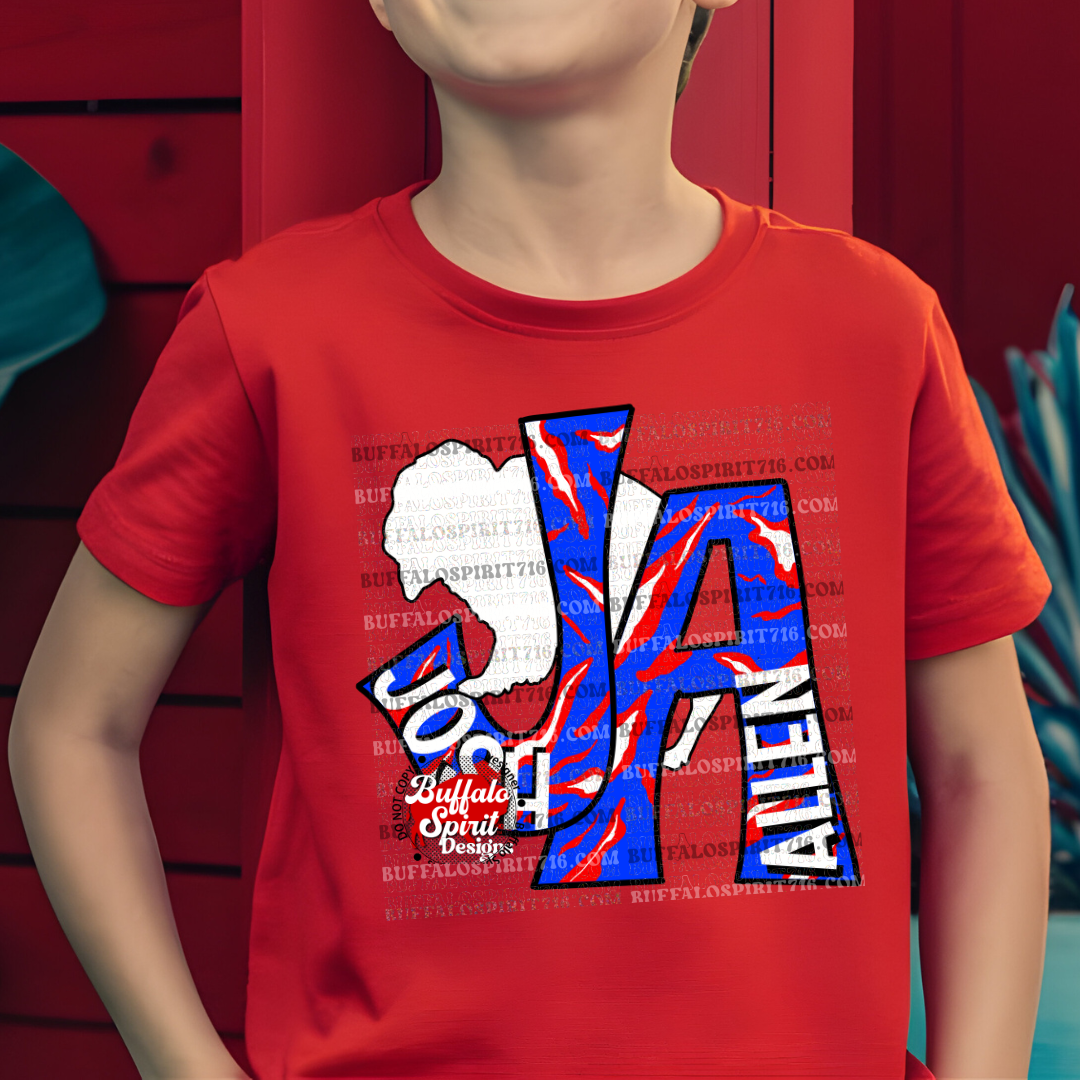 Josh Allen Initials *Kids Shirt*