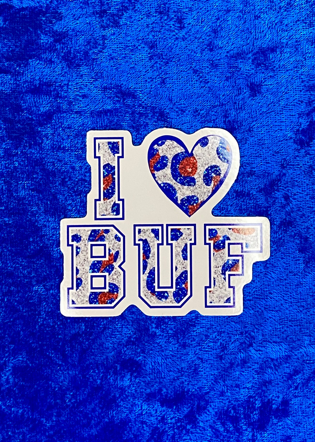 I Heart Buf Sticker