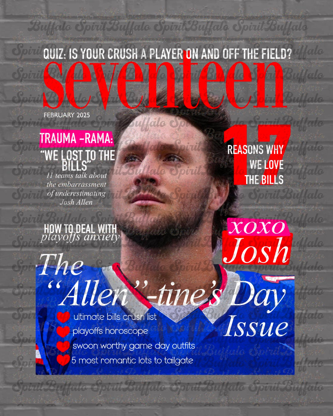 Seventeen Magazine Josh Allen *Digital Product*