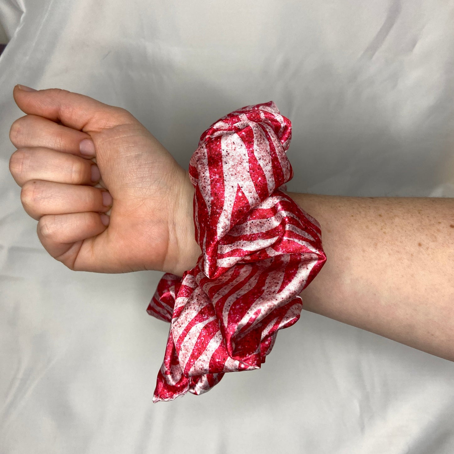 Buffalo Stripes Pink JUMBO Scrunchie