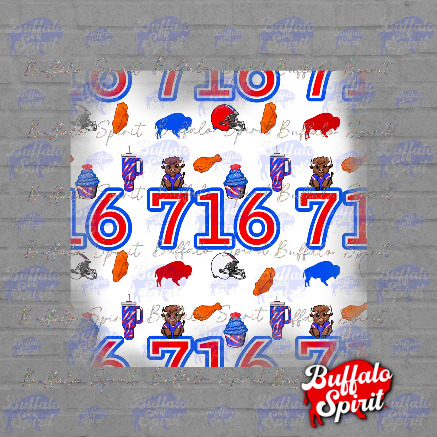 716 Things Seamless Pattern