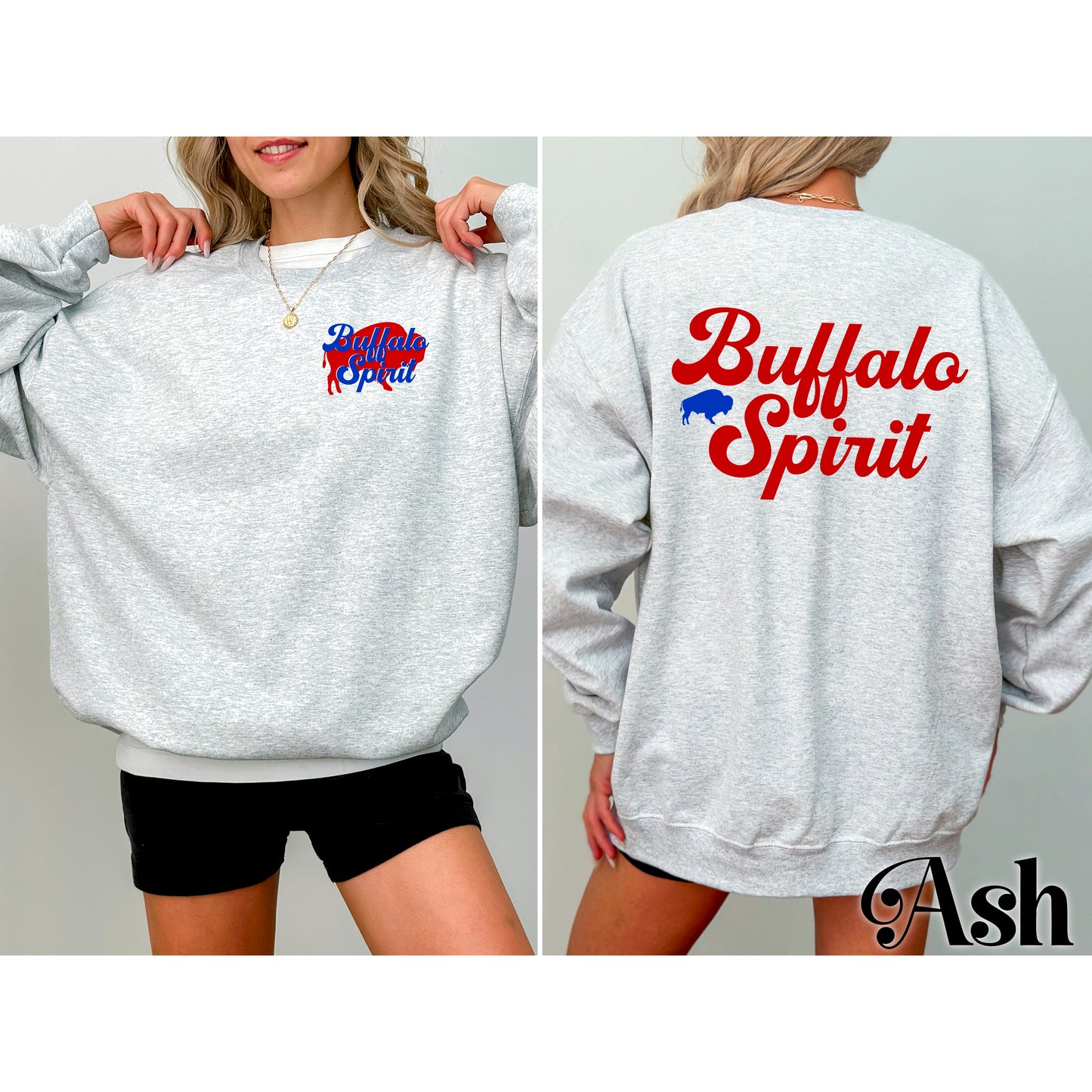 Buffalo Spirit Logo Sweatshirt *Front and Back Design*