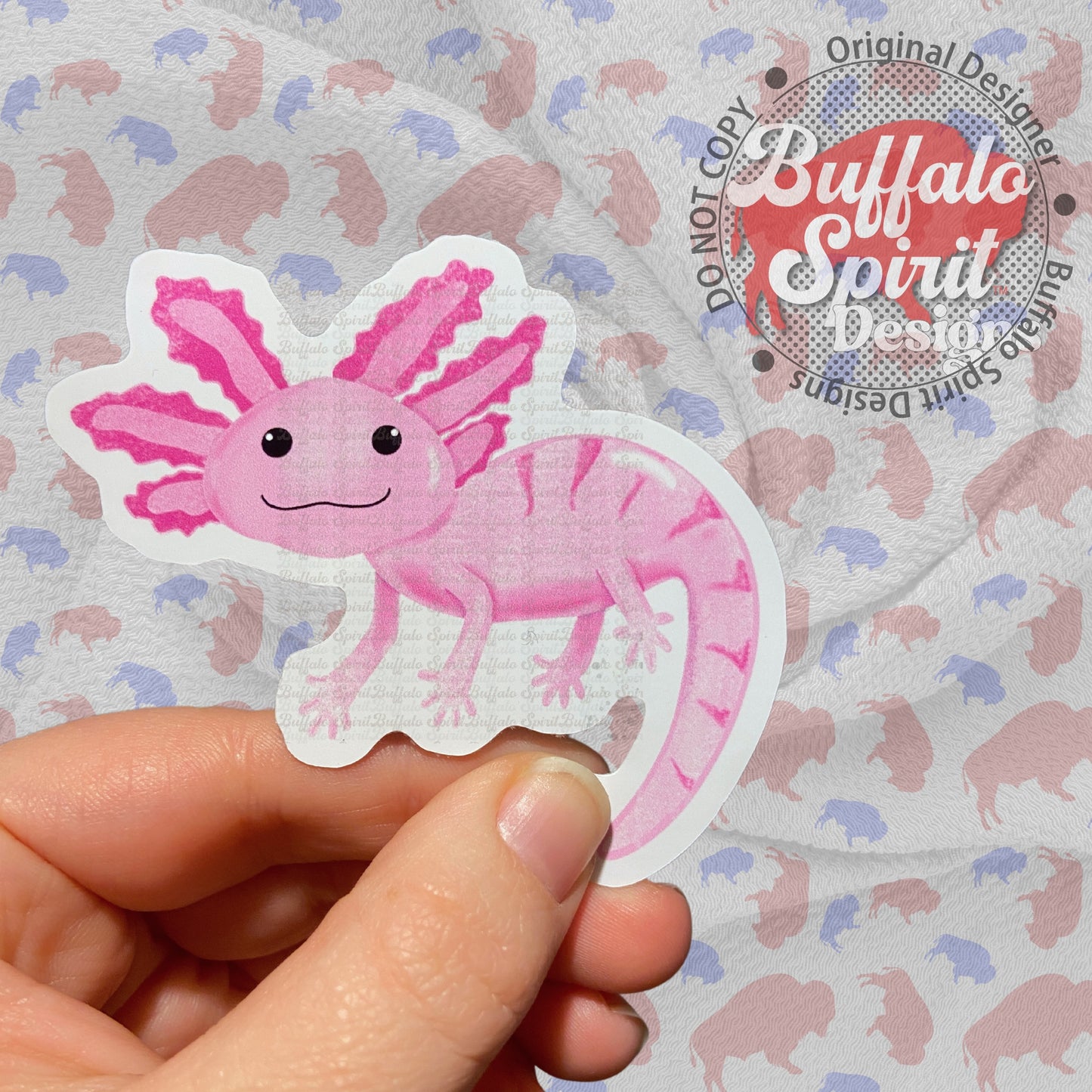 Buffalo Axolotl Sticker