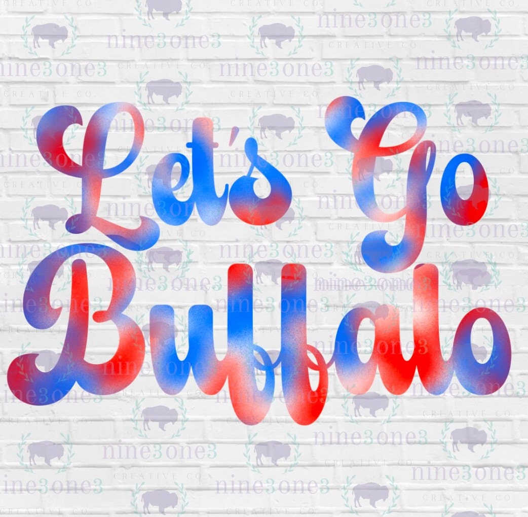 Lets Go Buffalo | Watercolor