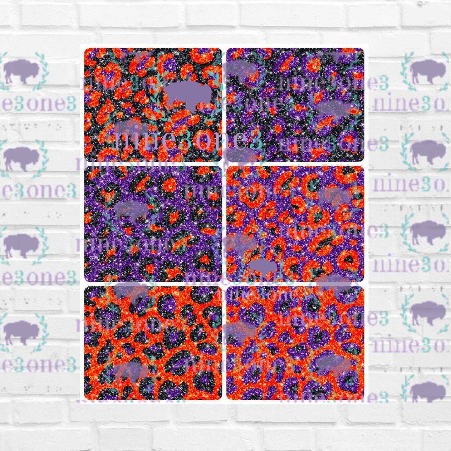 Glitter Leopard Seamless Pattern Bundle