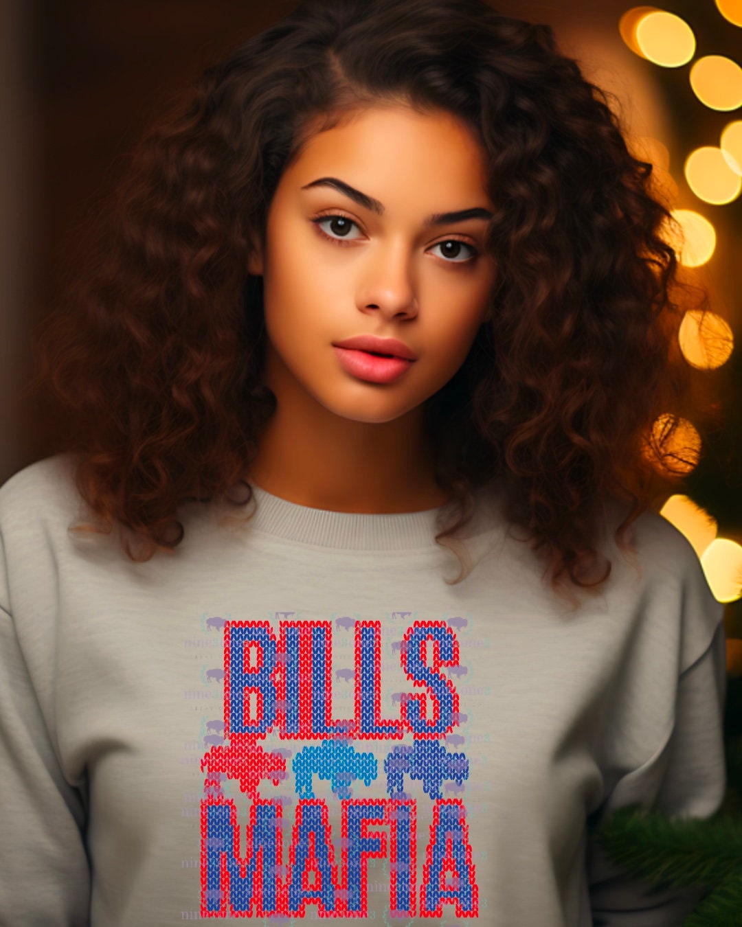 Bills Mafia Faux Knit Sweater