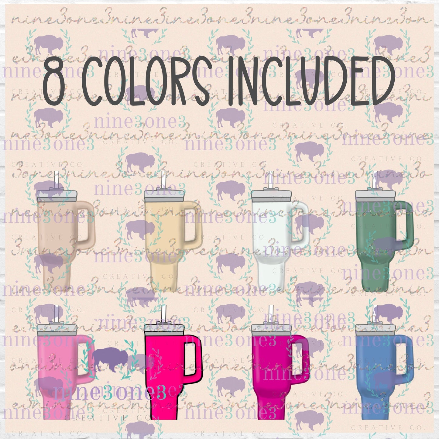 Trendy Cups Clip Art Bundle