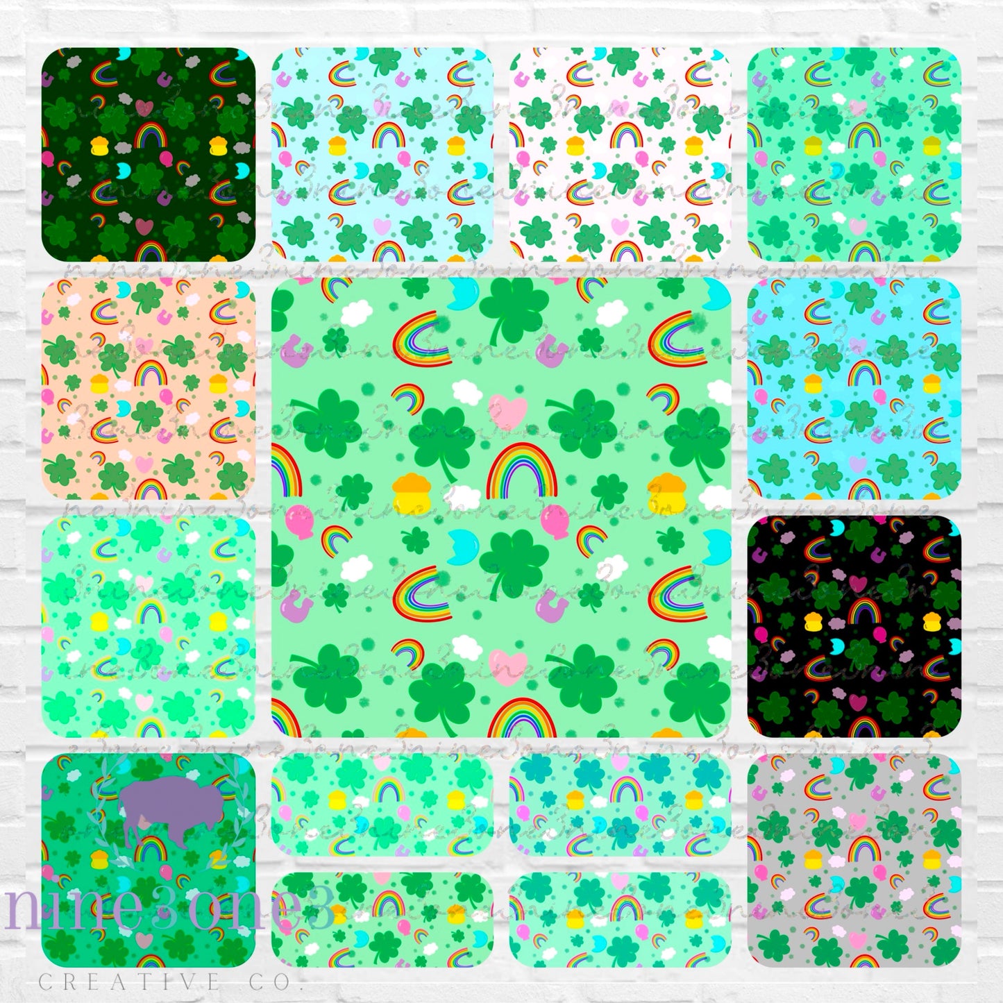 Good Luck Charms Seamless Pattern *Digital Product*