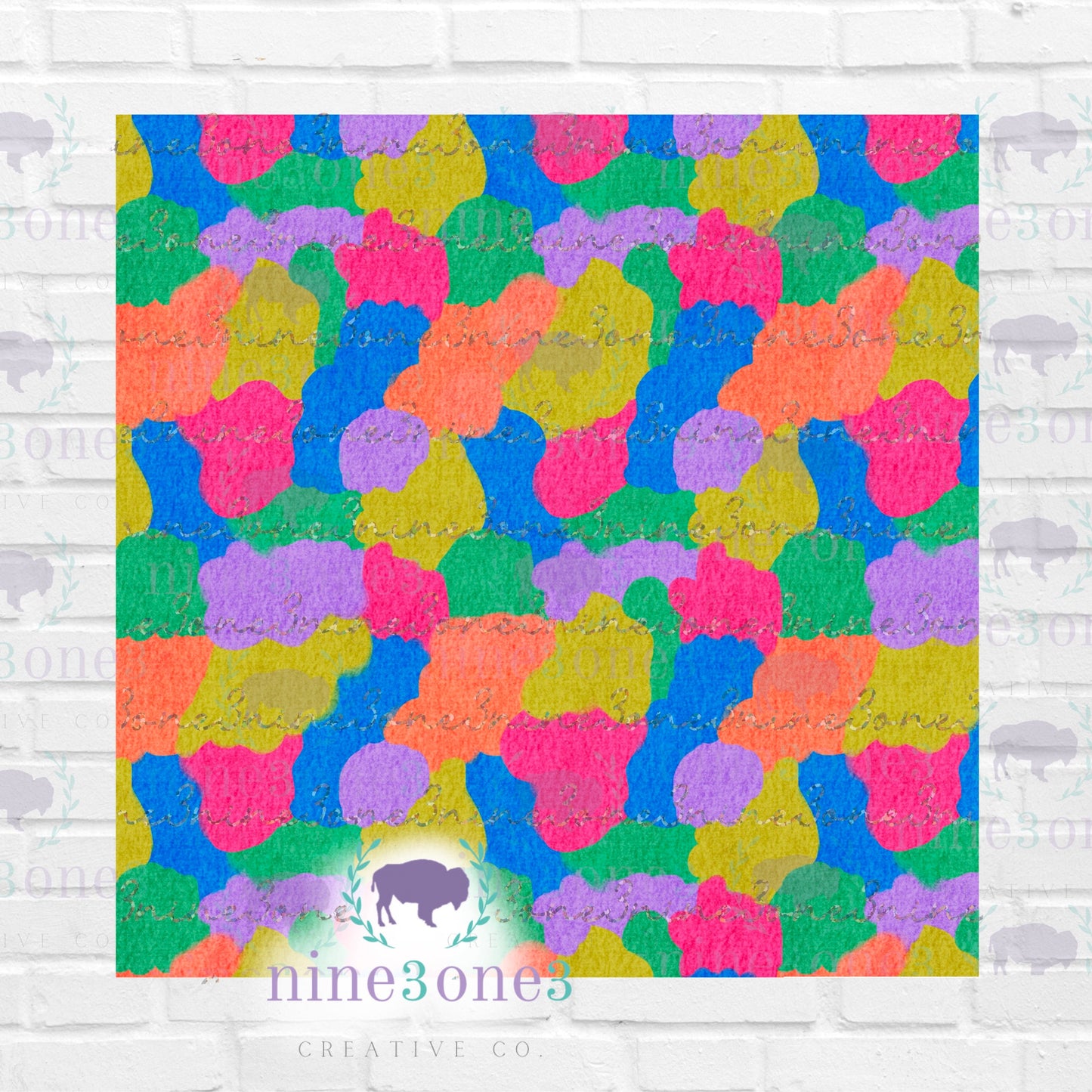 Textured Neon Seamless Pattern