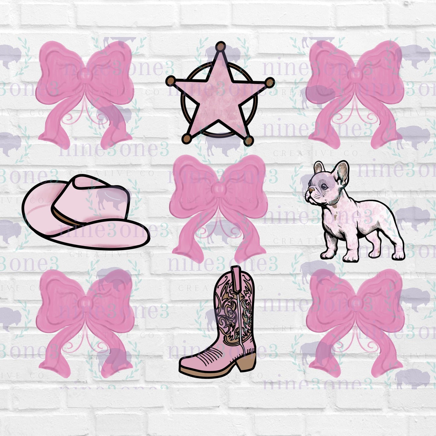 Bows and Frenchies Western
