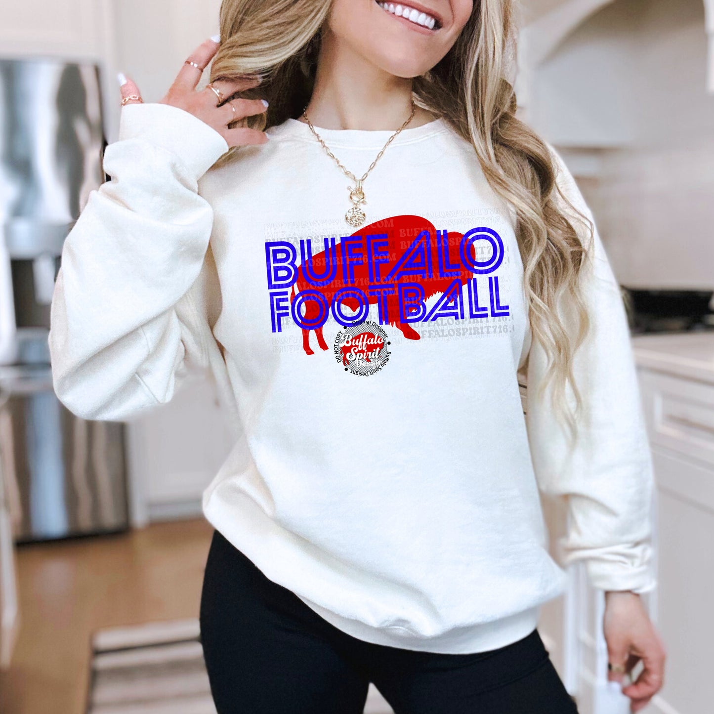 Buffalo Football Retro Letters *Adult Shirt*