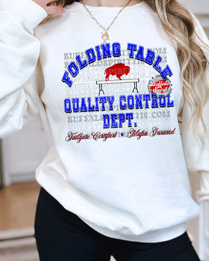 Folding Table Quality Control Dept *Digital Product*