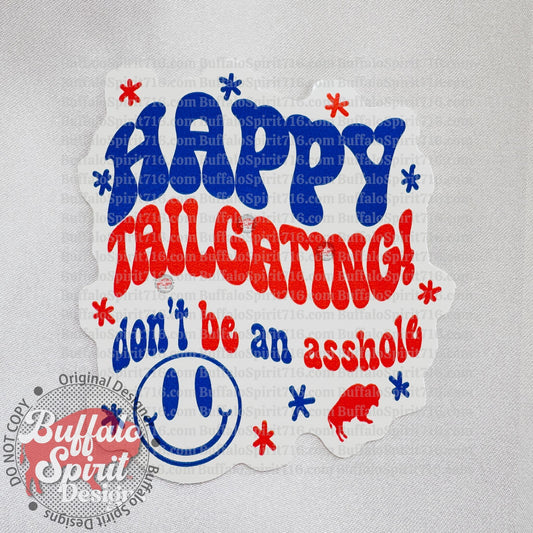 Happy Tailgating Sticker
