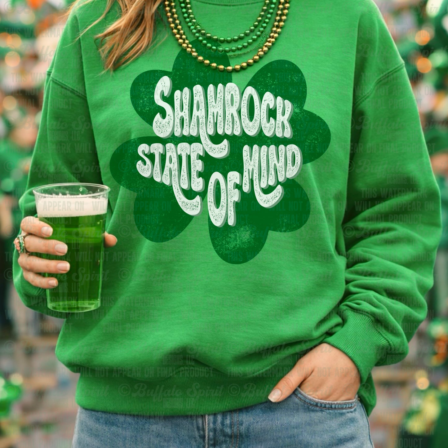 Shamrock State of Mind Sweatshirt Adults & Kids