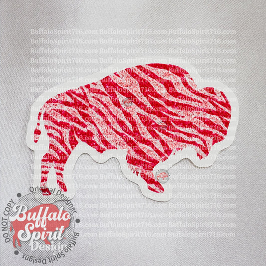 Buffalo Stripes Sticker Pink