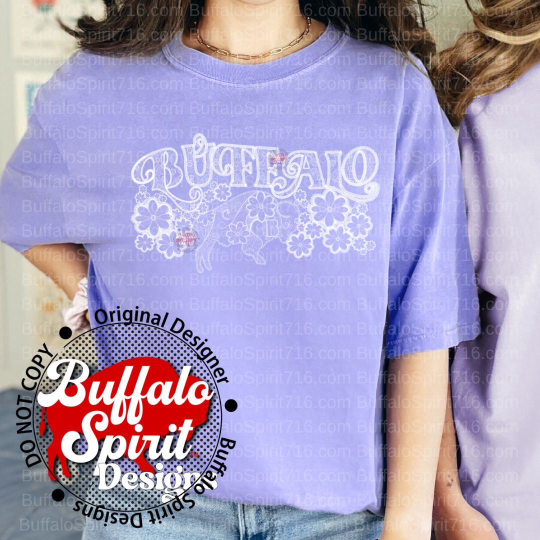 BuffaLace Buffalo Floral *Adult Shirt*