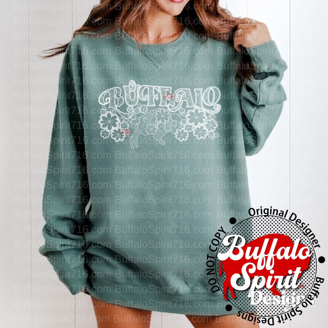 BuffaLace Buffalo Floral *Adult Shirt*