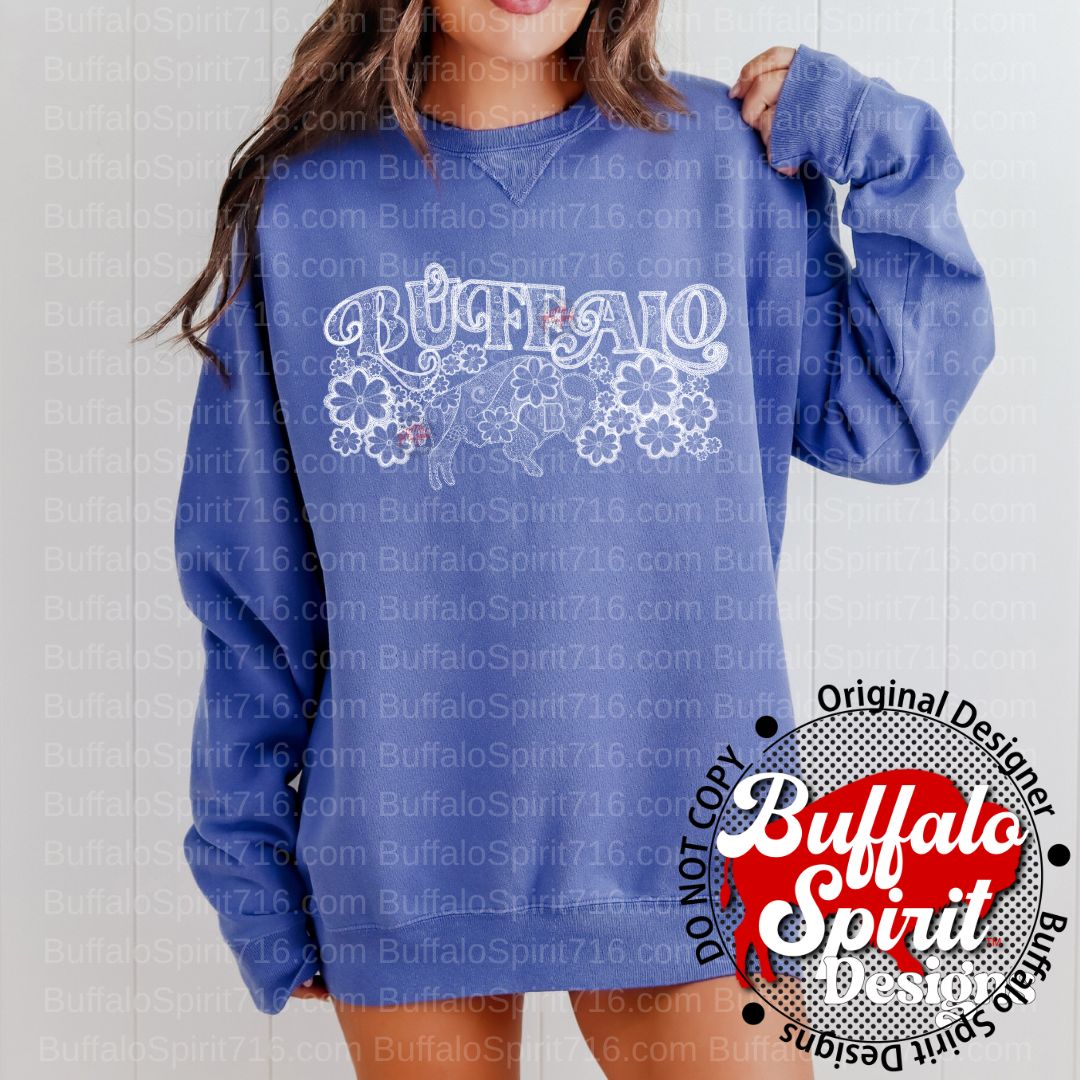 BuffaLace Buffalo Floral *Adult Shirt*