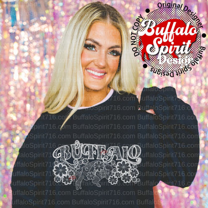 BuffaLace Buffalo Floral *Adult Shirt*