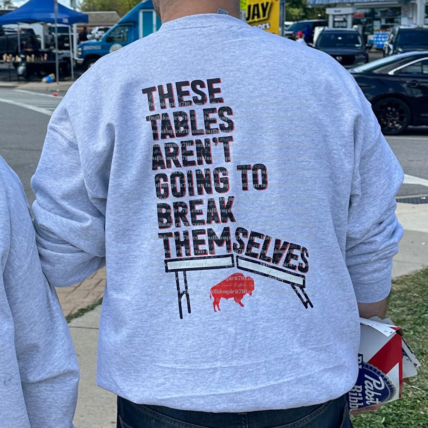 These Tables Aren't Going to Break Themselves Sweatshirt