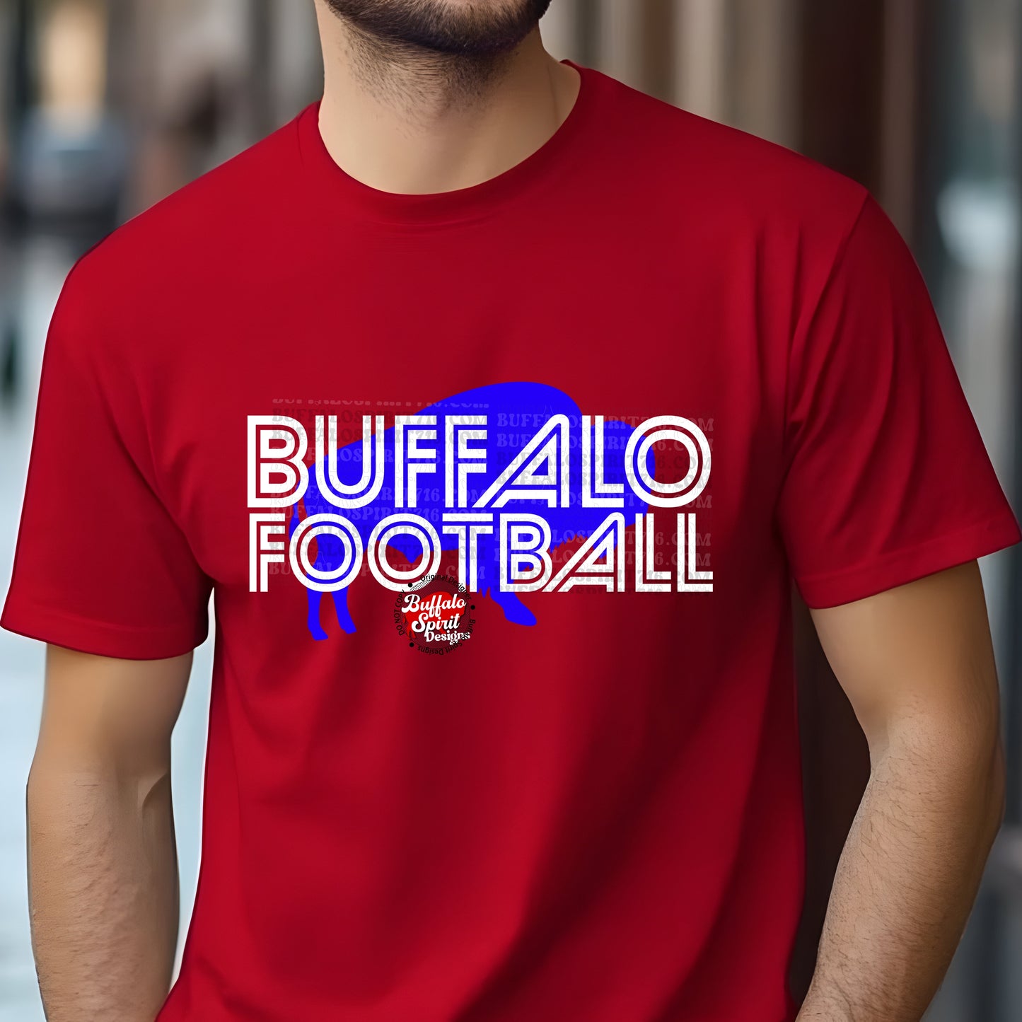 Buffalo Football Retro Letters *Adult Shirt*