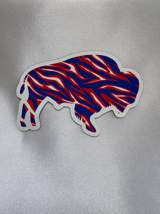 Buffalo Football Stripes Magnet