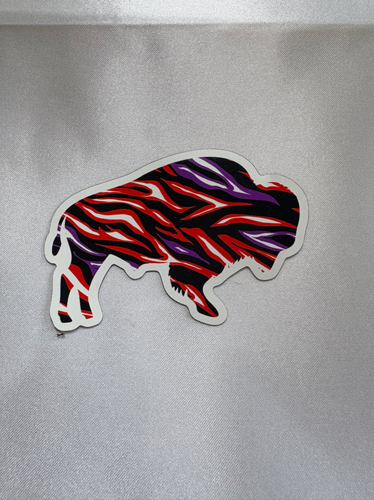 Buffalo Lacrosse Stripes Magnet