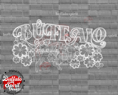 BuffaLace Buffalo Floral *Adult Shirt*