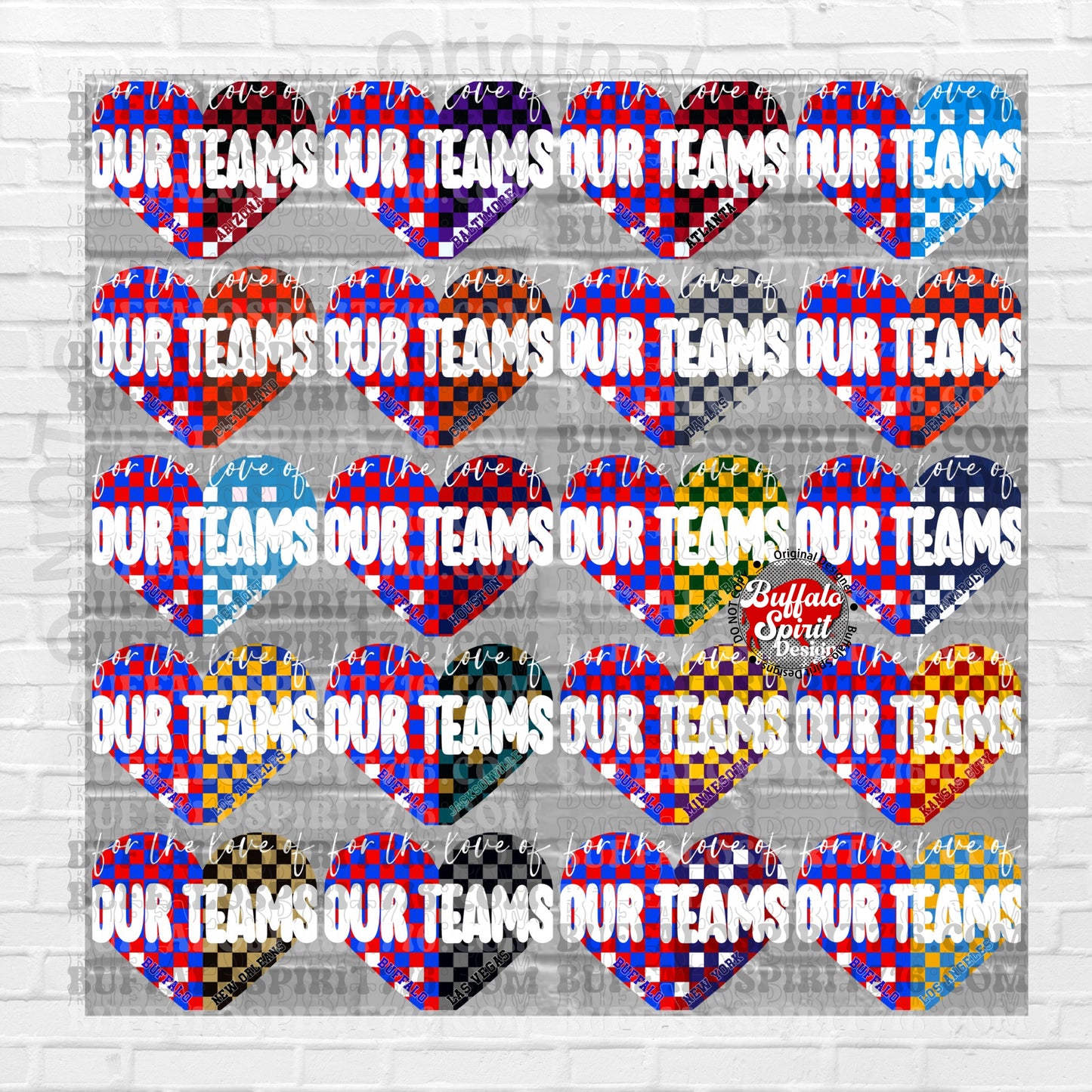 For the Love of Our Teams HEART FOOTBALL Bundle *DIGITAL PRODUCT*