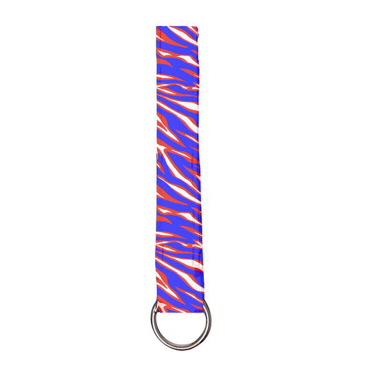 BuffaloFootball Stripes Wristlet Keychain | Handmade Buffalo Key Holder