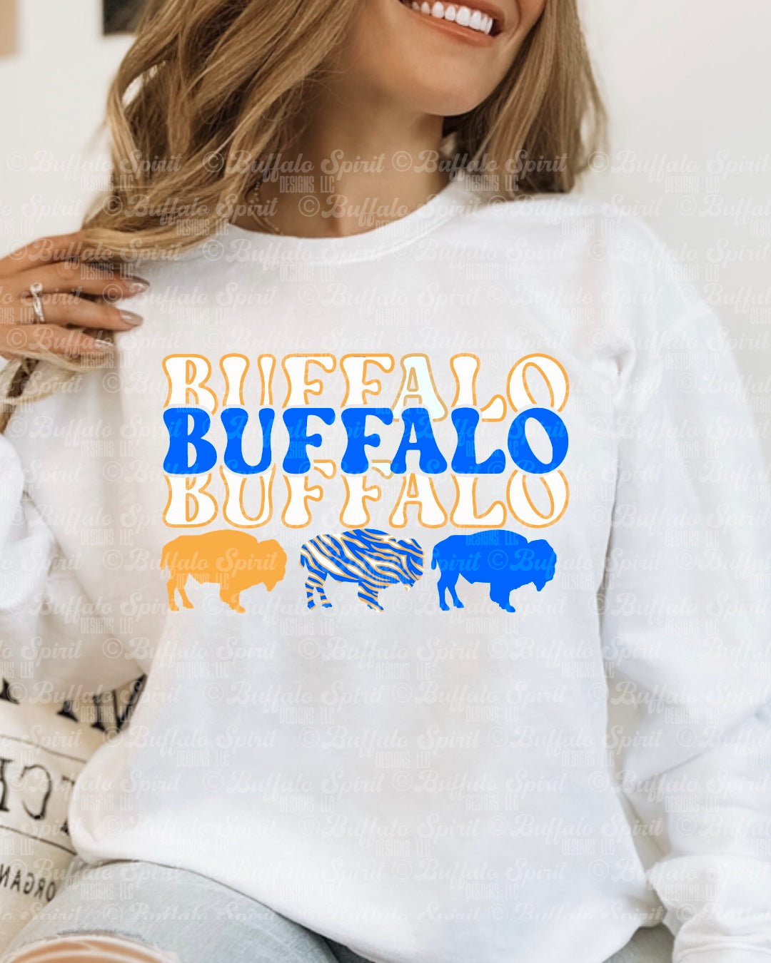 Triple Buffalo - Buffalo Hockey Shirt – Crewneck Sweatshirt
