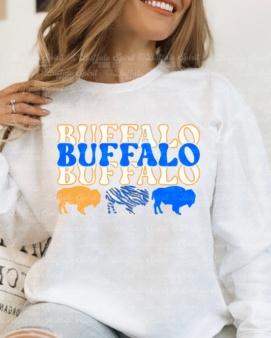 Triple Buffalo - Buffalo Hockey Shirt – Crewneck Sweatshirt