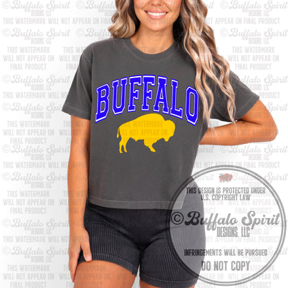 Buffalo Hockey Varsity Crop Tee