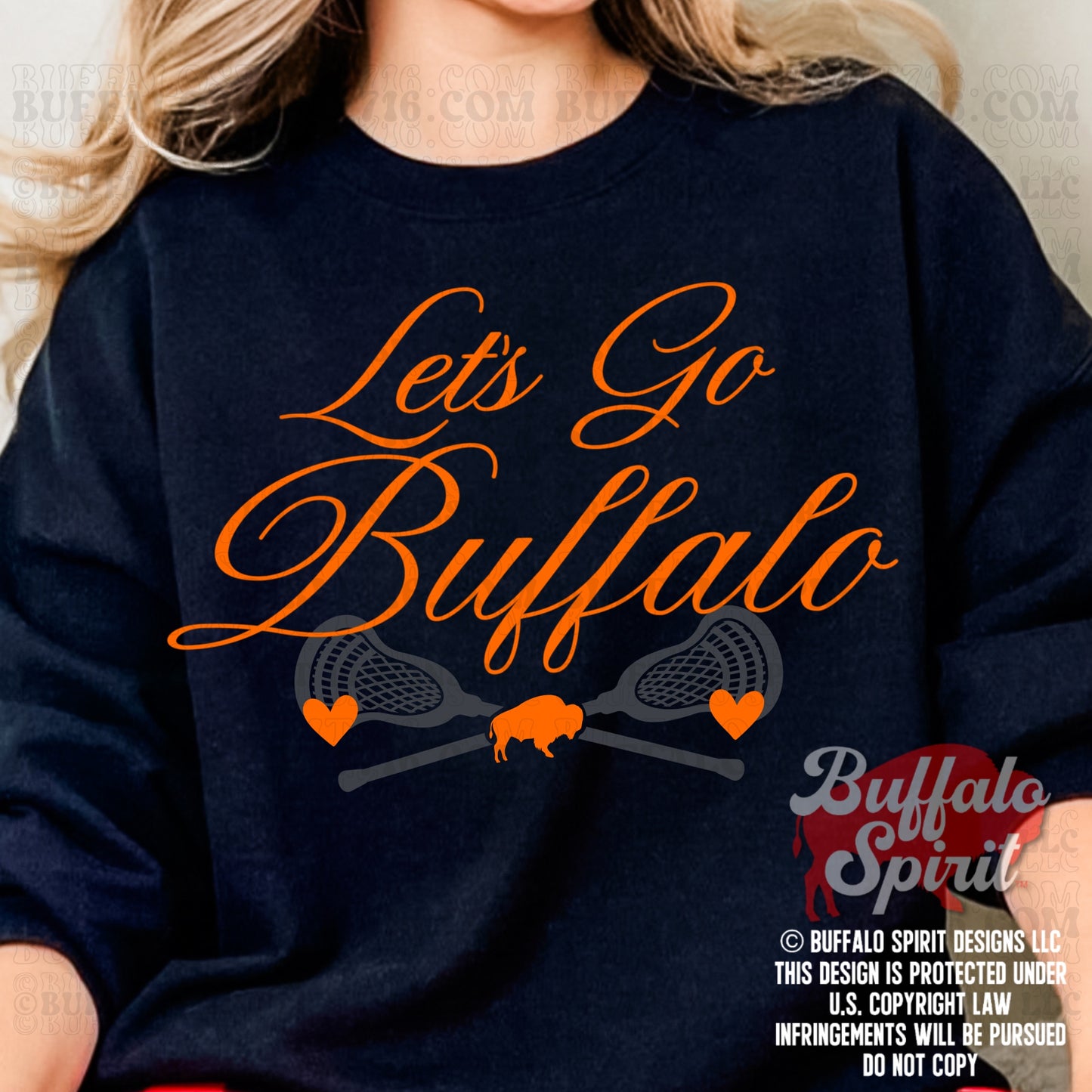 Let's Go Buffalo Sticks | Buffalo Lacrosse Shirt