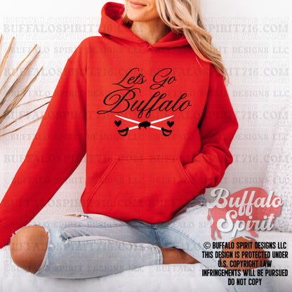 Let's Go Buffalo Sword | Buffalo Hockey Shirt