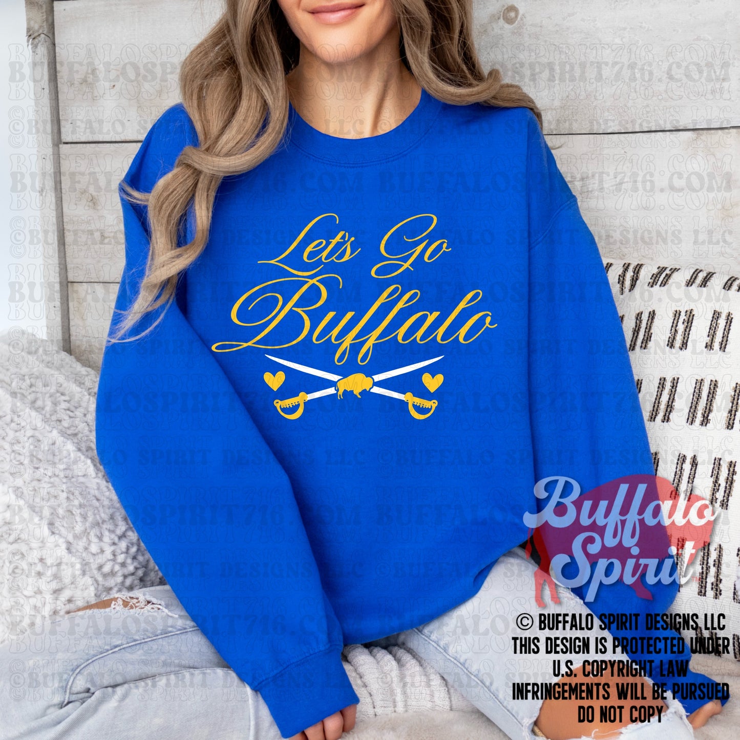 Let's Go Buffalo Sword | Buffalo Hockey Shirt
