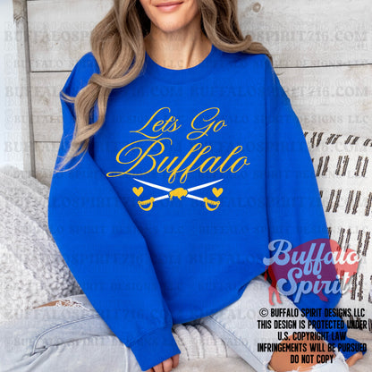 Let's Go Buffalo Sword | Buffalo Hockey Shirt
