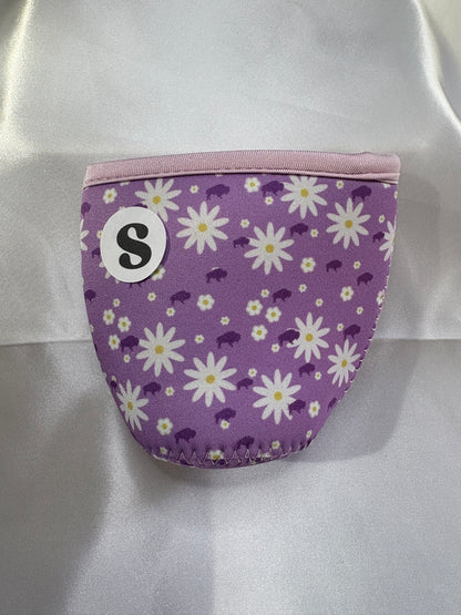 Purple Daisies and Buffaloes Cup Sleeve Purple Daisies & Buffaloes Cup Sleeve | Floral Neoprene Cup Cover