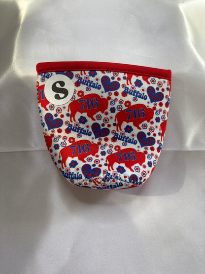 Groovy Buffalo Football Cup Sleeve Groovy Buffalo Football Cup Sleeve | Retro Neoprene Drink Sleeve