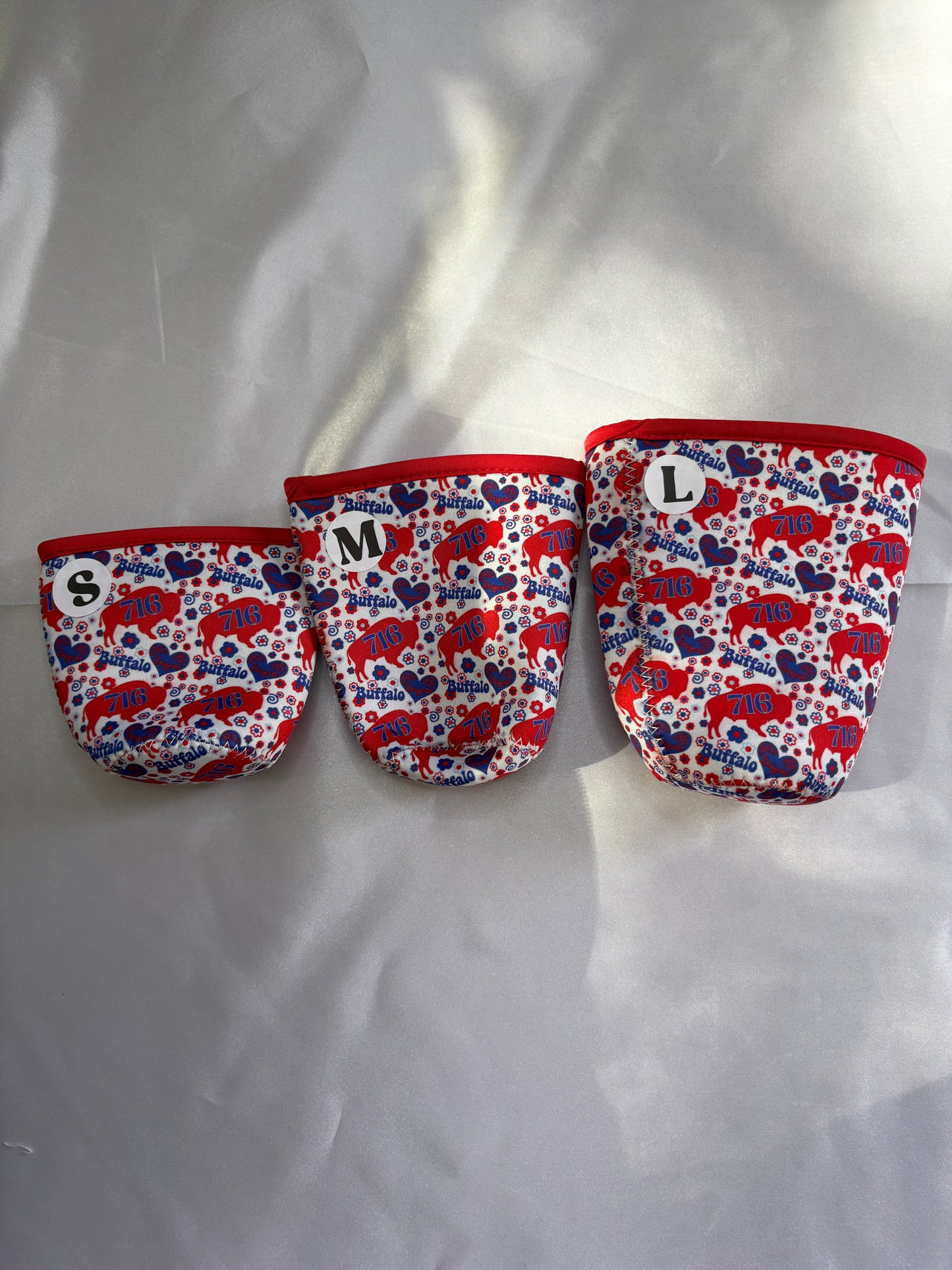 Groovy Buffalo Football Cup Sleeve Groovy Buffalo Football Cup Sleeve | Retro Neoprene Drink Sleeve