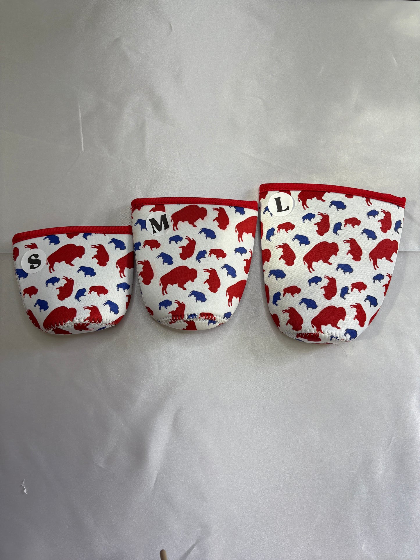 Classic Buffalo Football Cup Sleeve Buffalo Football Cup Sleeve | Neoprene Drink Sleeve in 3 Sizes