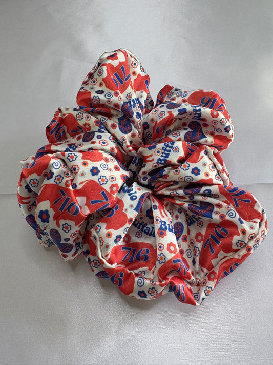Groovy Buffalo Football Satin Scrunchie | Standard & Jumbo