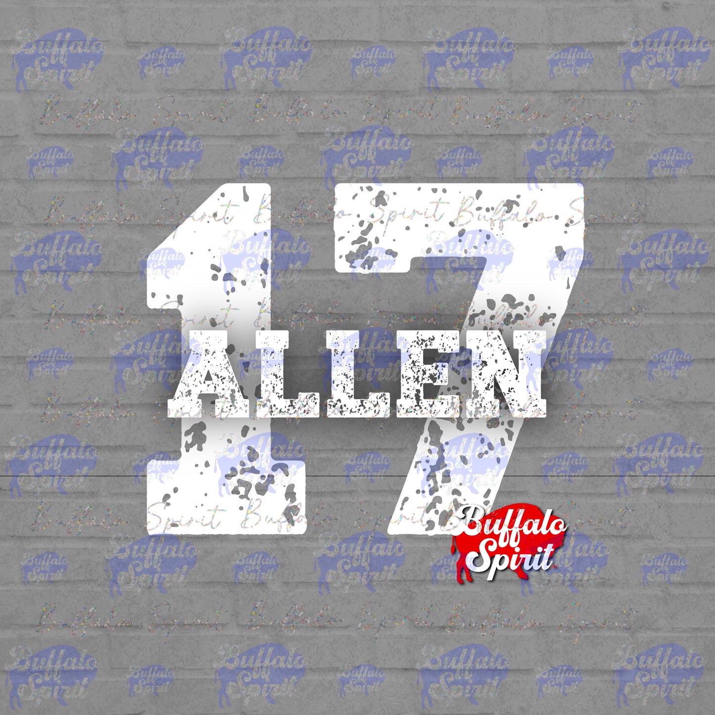 Players Distressed Numbers