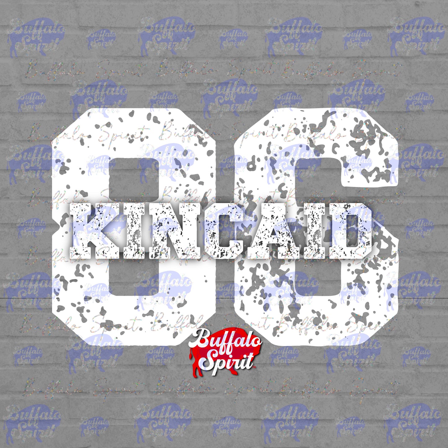 Players Distressed Numbers