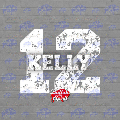 Players Distressed Numbers