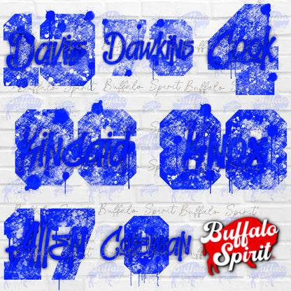 Players Graffiti Numbers