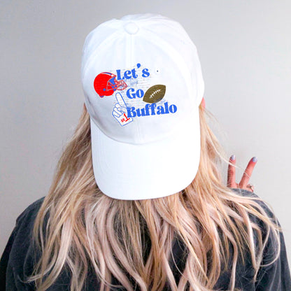 Retro Let’s Go Buffalo *Digital Product* - Retro Buffalo PNG, Buffalo Football PNG