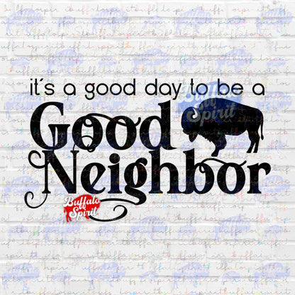 Good Neighbor *Digital Product* - Buffalo PNG, City of Buffalo PNG