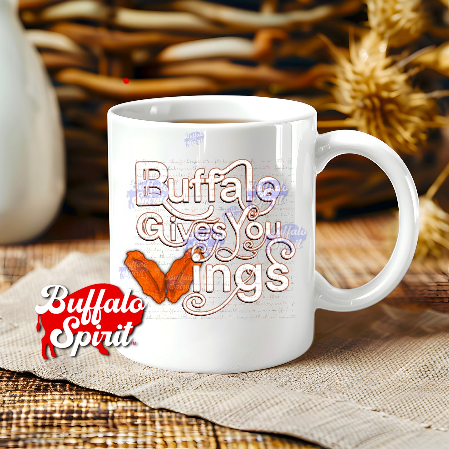 Buffalo Gives You Wings *Digital Product* - Buffalo PNG, Chicken Wing PNG, Buffalo Wing PNG